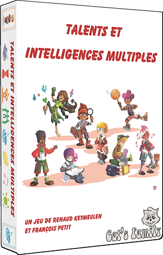 Boite du jeu Talents et Intelligences Multiples de Cat's Family, sur les intelligences multiples