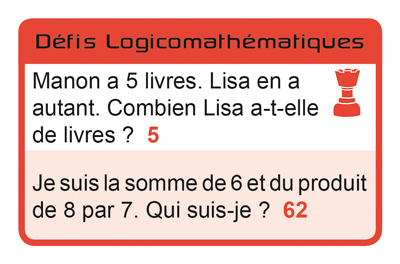 Carte Défis - Logicomathématique du jeu Talents et Intelligences Multiples