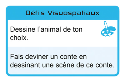 Carte Défis - Visuospatial du jeu Talents et Intelligences Multiples