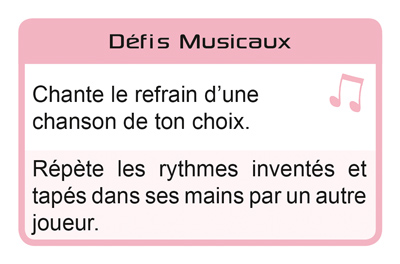 Carte Défis - Musical du jeu Talents et Intelligences Multiples