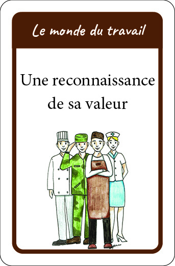 Carte Le monde du travail du jeu Gratitude