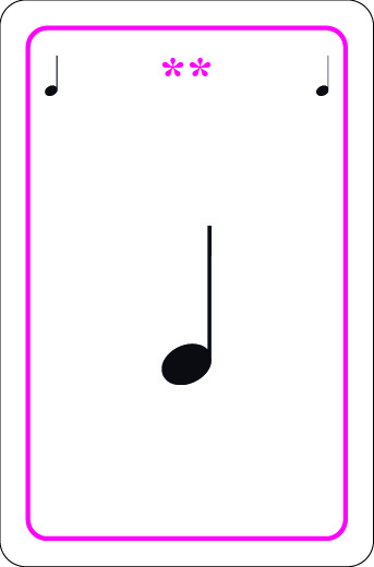 Carte rose Rythme du jeu Musi Cat's 2