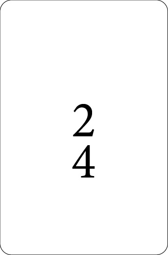 carte Chiffrage 2 4 du jeu Musi Cat's 2