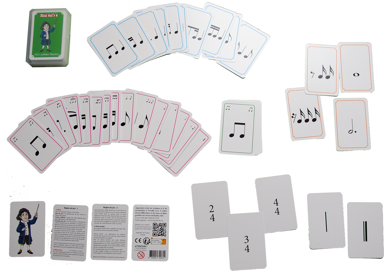 Contenu du jeu Musi Cat's 2 de Cat's Family, sur les petits bonheurs de la vie de tous les jours