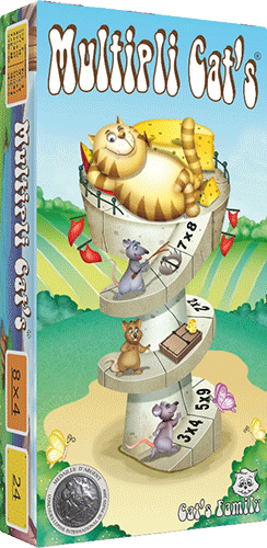 Boite du jeu Multipli Cat's de Cat's Family, sur les tables de multiplications