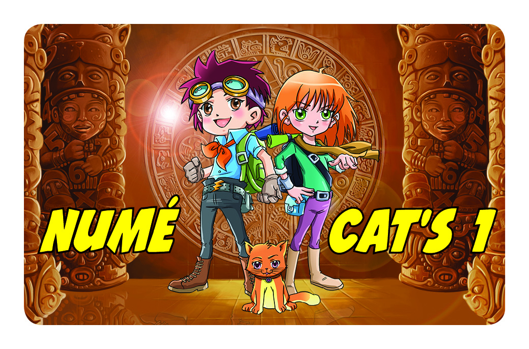 Dos de carte des énigmes du jeu Numé Cat's 1 - les énigmes mathématiques