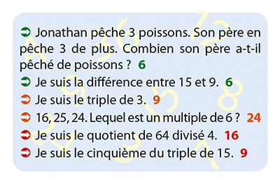 carte Enigmes - Langage mathématique, du jeu Numé Cat's 1 - les énigmes mathématiques