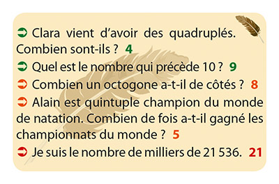 carte Enigmes - Langue française du jeu Numé Cat's 1 - les énigmes mathématiques