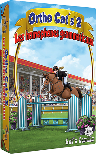 Boite du jeu Ortho Cat's 2 - Les homophones grammaticaux de Cat's Family, pour apprendre et maitriser l'orthographe grammaticale