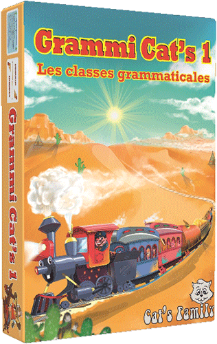 Boite du jeu Grammi Cat's 1 - Les classes grammaticales de Cat's Family, sur la nature des mots