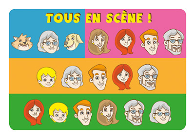 Carte Monstre du jeu Photos de famille