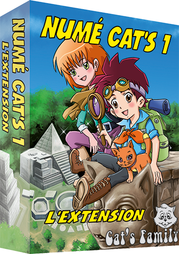 Boite du jeu Numé Cat's 1 - les énigmes mathématiques  - L'extensionde Cat's Family, sur la résolution de problèmes simples, du CP au CM1