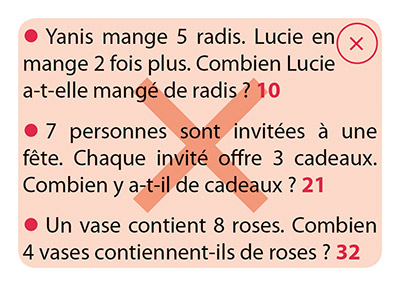 carte Enigmes - Opérations du jeu Numé Cat's 1 - les énigmes mathématiques
