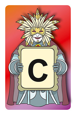 Carte Lettre du jeu Carnaval des Mots