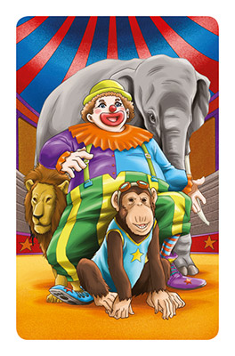 Carte Affiche du jeu Ne mange pas la consigne ! Circus