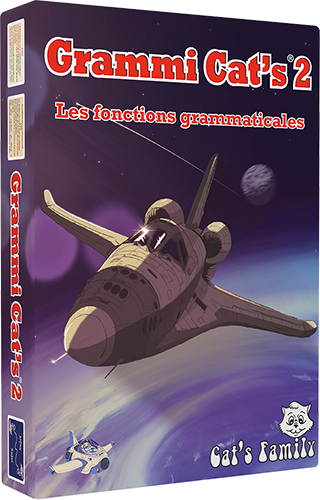 Boite du jeu Grammi Cat's 2 - Les fonctions grammaticales de Cat's Family, sur les fonctions grammaticales