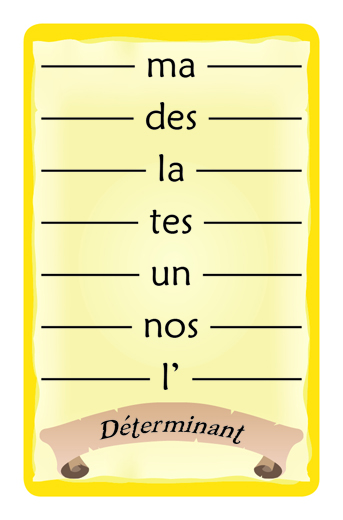 Carte Symbole du jeu Grammi Cat's 3 - La construction de phrases