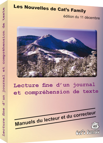 Boite du logiciel Lecture fine d'un journal et compréhension de texte