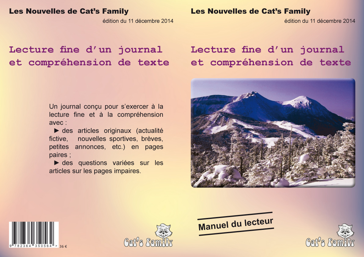 Couverture Lecture fine d'un journal et compréhension de texte - Lecteur