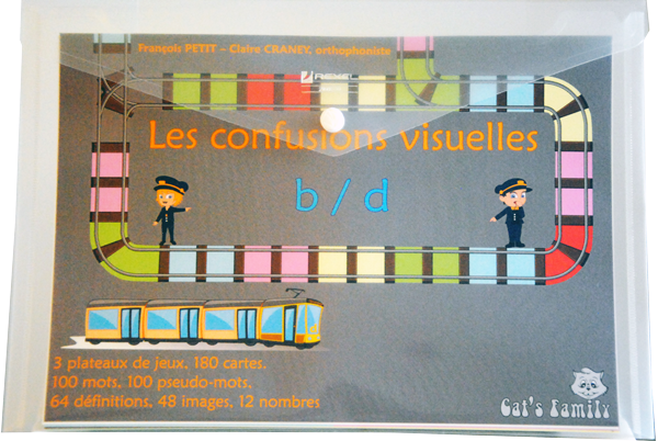 Boite du jeu Les confusions visuelles b/d de Cat's Family, sur les confusion des sons