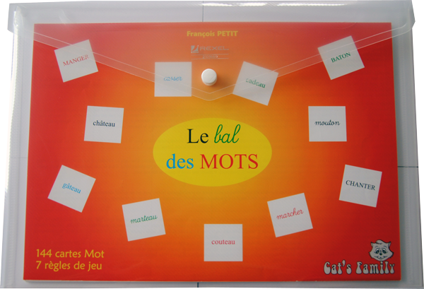 Boite du jeu Le Bal des mots de Cat's Family, sur la lecture des mots