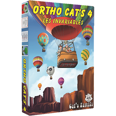 Apprendre l'orthographe des mots avec Ortho Cat's 4 - Les invariables, jeu de cartes sur l'orthographe