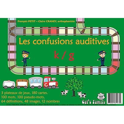 Les confusions auditives k/g, jeu sur la lecture de pseudo-mots et mots