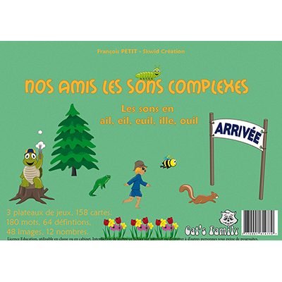 Nos amis les sons complexes, jeu sur la lecture de mots