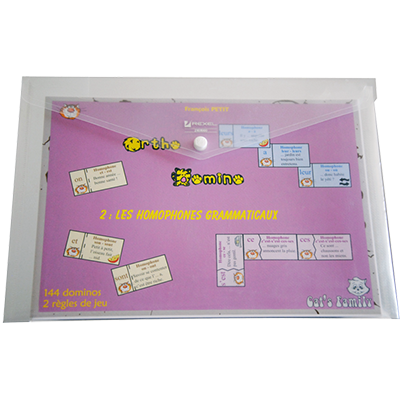 Ortho Domino 2 - Les homophones grammaticaux, jeu de dominos sur l'orthographe