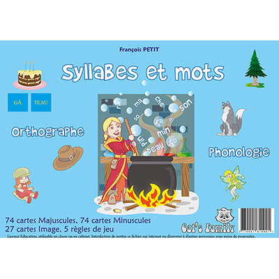 Syllabes et mots, lire les syllabes simples et les mots simples en version phonologique ou orthographique